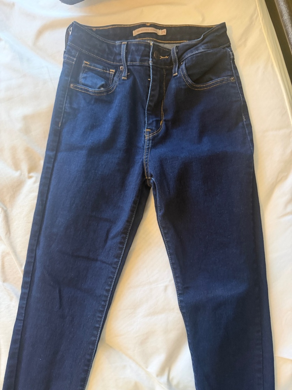 Levi's Women's High-Rise Jeans in Dark Blue